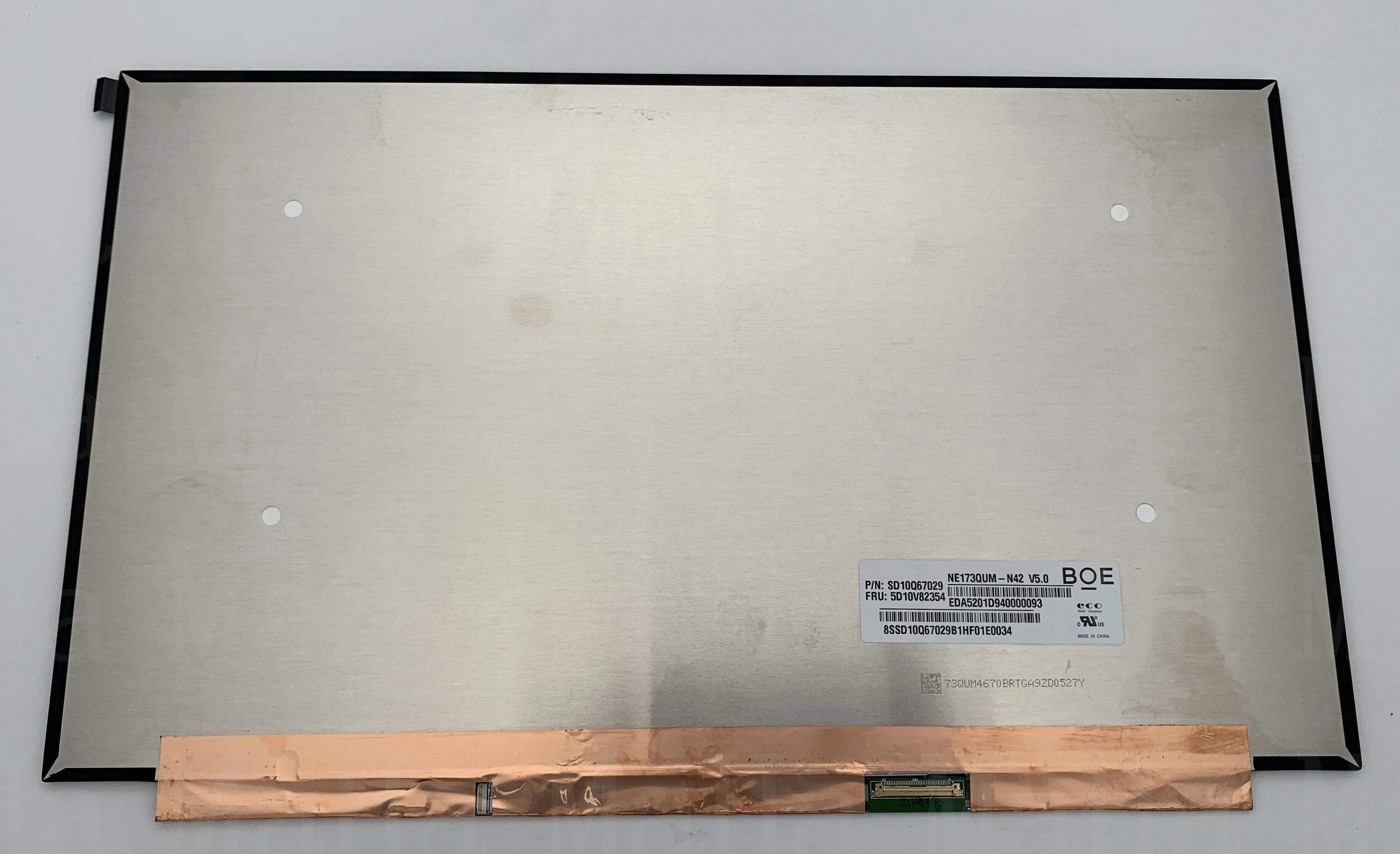 17.3" UHD 3840x2160_40pin(Edp)_Без креплений_разъем с права